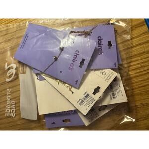 Claire’s Aquarius earring and necklace lots